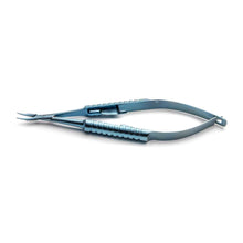 Titanium Troutman Needle Holder with Lock, 11.5cm, Curved, Blunt Tips