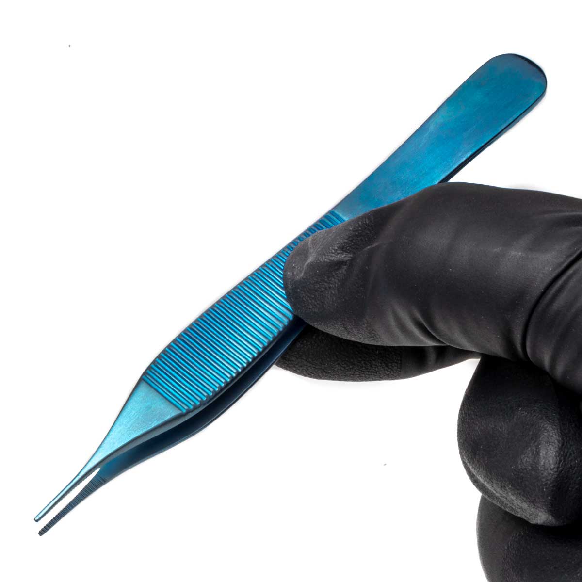 Adson Forceps, 12cm, Straight, 1mm Serrated Tip, Titanium