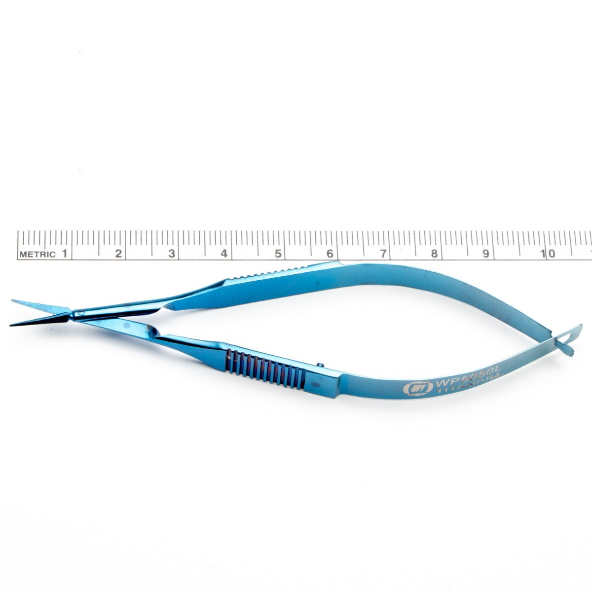 Vannas Capsulotomy Scissors, 10.8 cm (4.25"), 10.5 mm Straight Blades, Non-Magnetic, Titanium