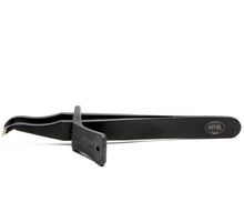 Cutting Tweezers with Lever Lock, 11 cm, Black Coated