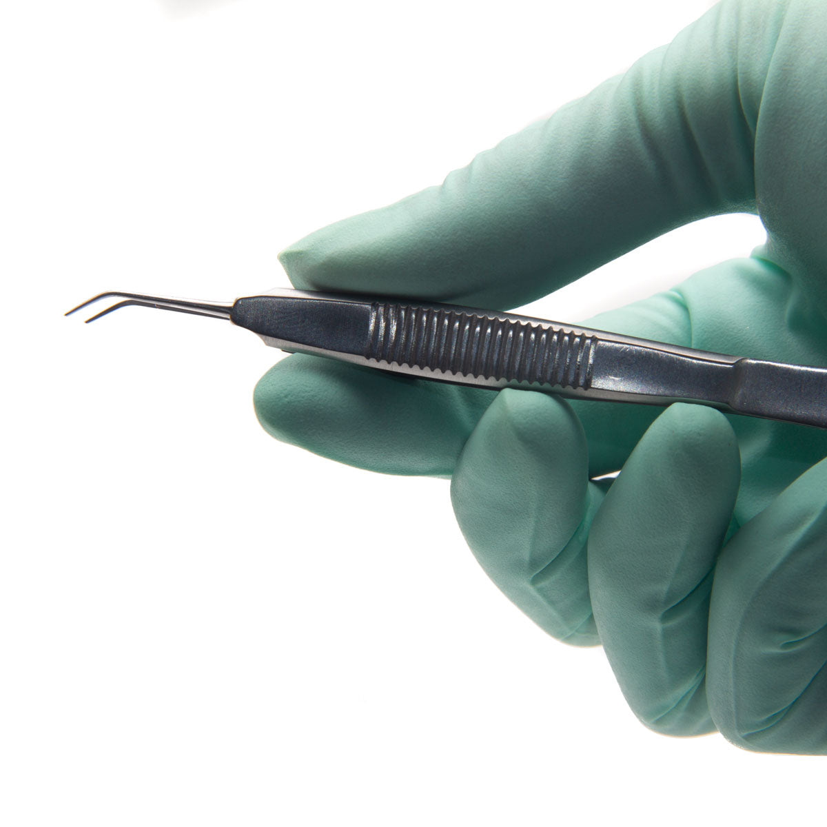 Kelman McPherson Forceps 8.5cm (3.35"), Angled, 7.5mm Smooth Jaw, Stainless Steel