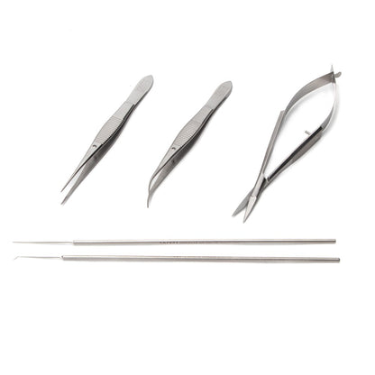 Zebrafish Surgical Instrument Kit II, 5 Pieces